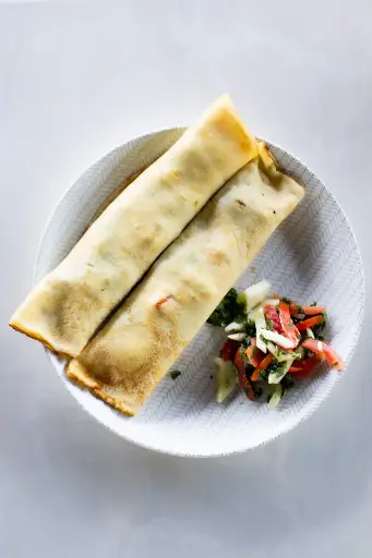 Spinach, mushrooms and feta cheese